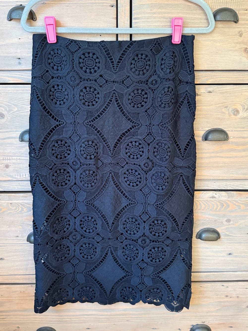 Abercrombie & Fitch Black Crochet Lace Skirt sz 6